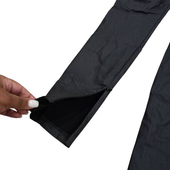 Zara Skinny‎ Women's Medium Black Faux Leather Front Seam Ankle Zip Leggings - Picture 7 of 7